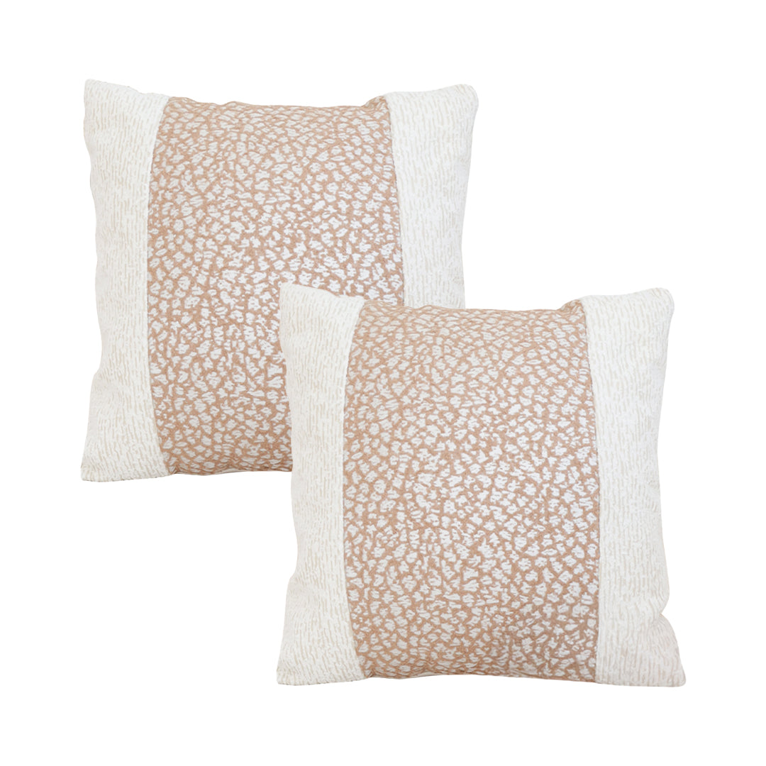 SOGA 2X 50cm Modern Beige Color Block Textured Decorative Throw Pillow $ 133.90