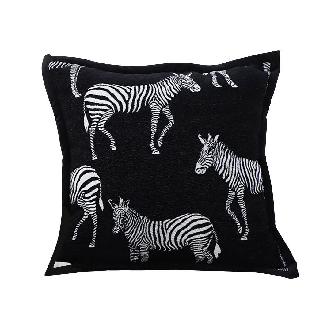 SOGA 45cm Black Light Luxury Zebra Cushion Decorative Square Pillow Living Room Home Decor $ 55.50