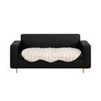 SOGA Three-seater Cream Faux Fur Throw Blanket 90x210cm Polyester $ 84.50