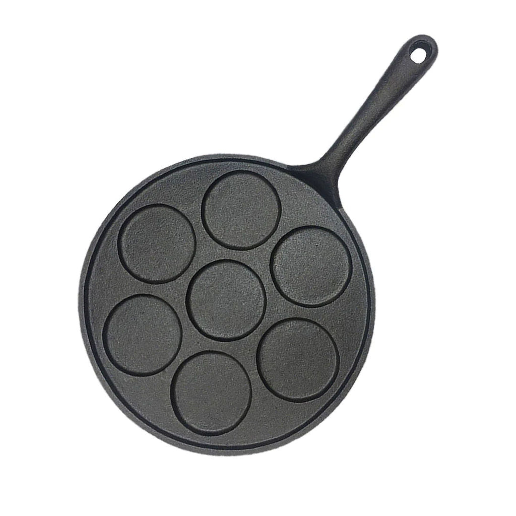 SOGA 23cm Cast Iron Takoyaki Fry Pan Octopus Balls Maker 7 Hole Cavities Grill Mold $ 61.50