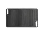 SOGA 45cm Rectangular Cast Iron Portable Fry BBQ Grill Plate Cooking Pan Tray with Handle $ 77.90