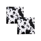 SOGA 2X 45cm Black Cow Print Square Cushion Soft Leaning Plush Backrest Throw Seat Pillow $ 102.50