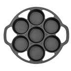 SOGA 32cm Cast Iron Takoyaki Fry Pan Octopus Balls Maker 7 Hole Cavities Grill Mold $ 72.50