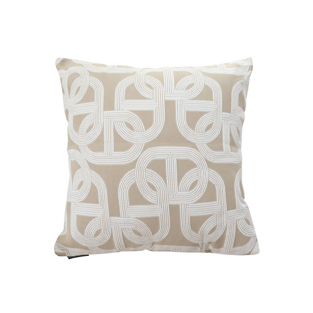 SOGA 50cm Throw Pillow Beige Interlocking Geometric Pattern Modern Accent for Home Décor $ 66.90
