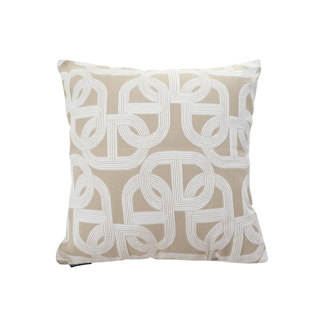 SOGA 50cm Throw Pillow Beige Interlocking Geometric Pattern Modern Accent for Home Décor $ 66.90
