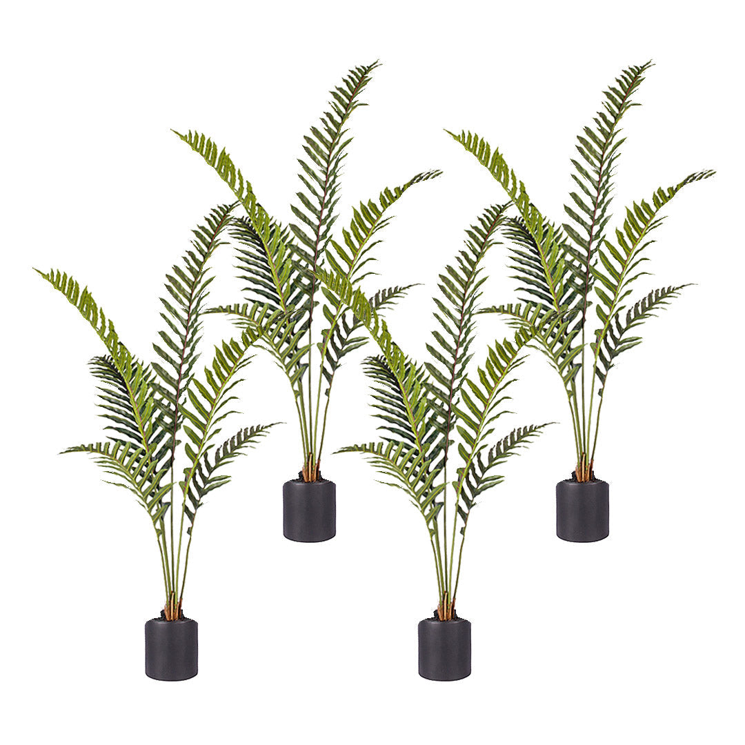 SOGA 4X 150cm Artificial Green Rogue Hares Foot Fern Tree Fake Tropical Indoor Plant Home Office Decor $ 464.50