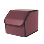 SOGA Leather Car Boot Collapsible Foldable Trunk Cargo Organizer Portable Storage Box Red Small $ 36.90