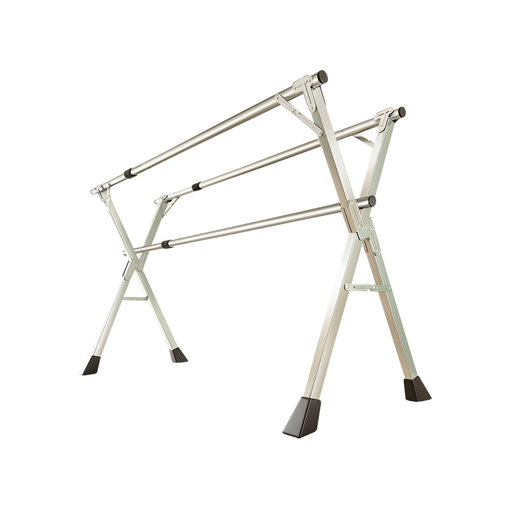 SOGA 2.0m Portable Standing Clothes Drying Rack Foldable Space-Saving Laundry Holder 3 Poles $ 122.50