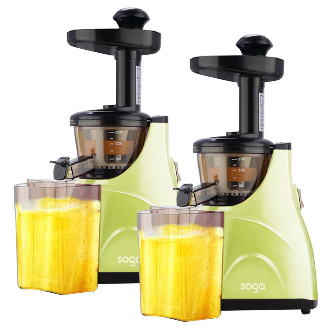 SOGA 2X Slow Juicer Premium Masticating Electric Vegetable Juice Extractor Green $ 258.90
