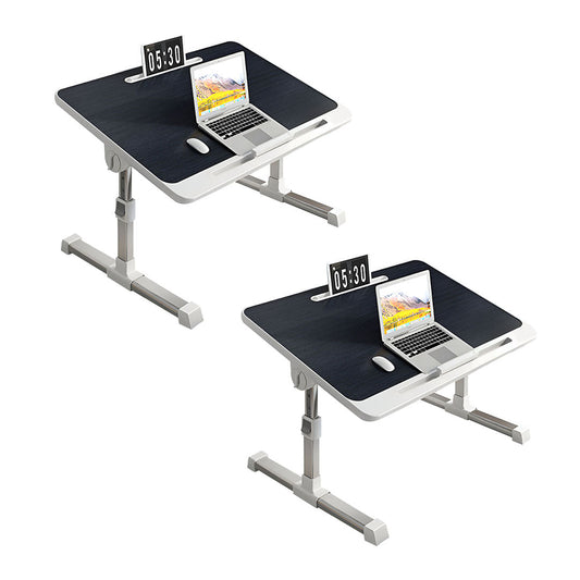 SOGA 2X 60X40cm Black Small Laptop Bed Portable Foldable Study Table Adjustable $ 151.50