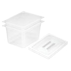 SOGA 200mm Clear Gastronorm GN Pan 1/2 Food Tray Storage Bundle of 2 with Lid $ 96.50