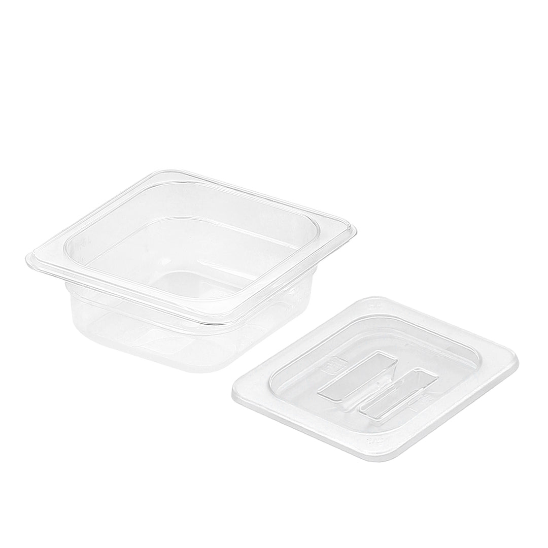 SOGA 65mm Clear Gastronorm GN Pan 1/6 Food Tray Storage with Lid $ 30.90