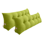SOGA 2X 180cm Green Triangular Wedge Bed Pillow Headboard Backrest Bedside Tatami Cushion Home Decor $ 334.50