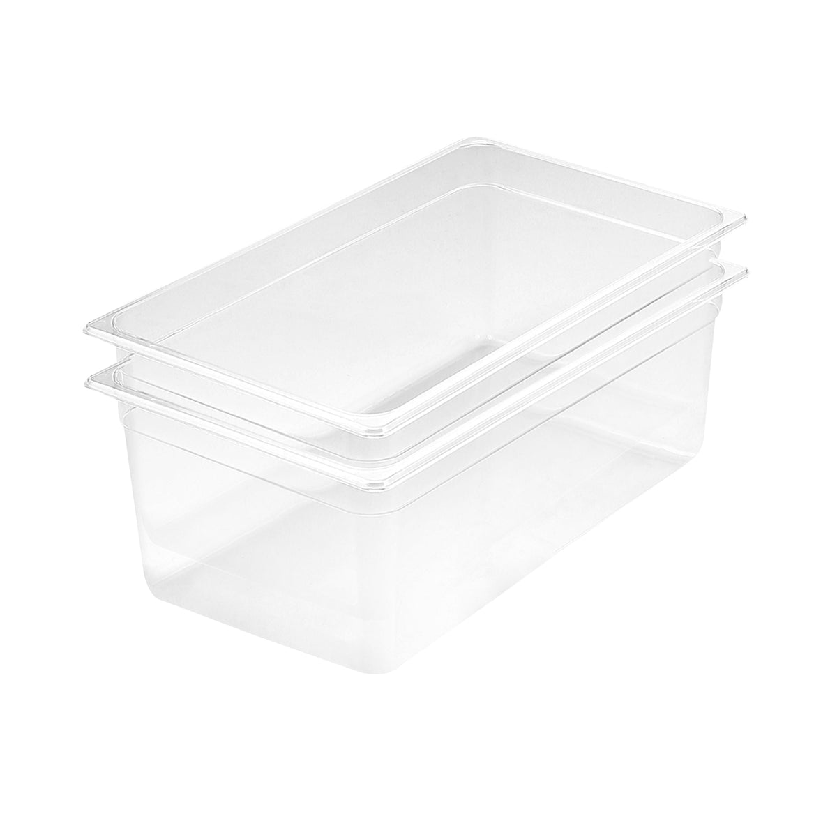 SOGA 200mm Clear Gastronorm GN Pan 1/1 Food Tray Storage Bundle of 2 $ 98.50