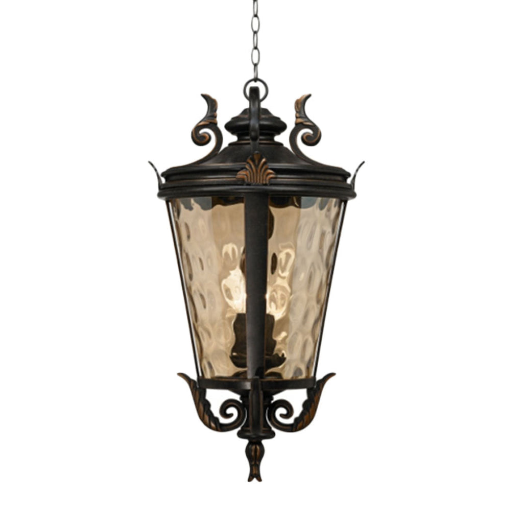 Vintage Lamp 60.3cm Aluminum & Glass Lantern Elegant Chandelier Style Classic Hanging Light Antique-Inspired Design $ 566.90