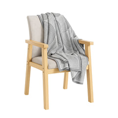 SOGA Charcoal Gray Geometric Swirl Throw Blanket 130x180cm Polyester $ 79.90