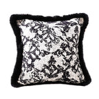 SOGA 45cm Vintage Black Herringbone Pillowcase Set & Square Throw Pillow $ 66.90