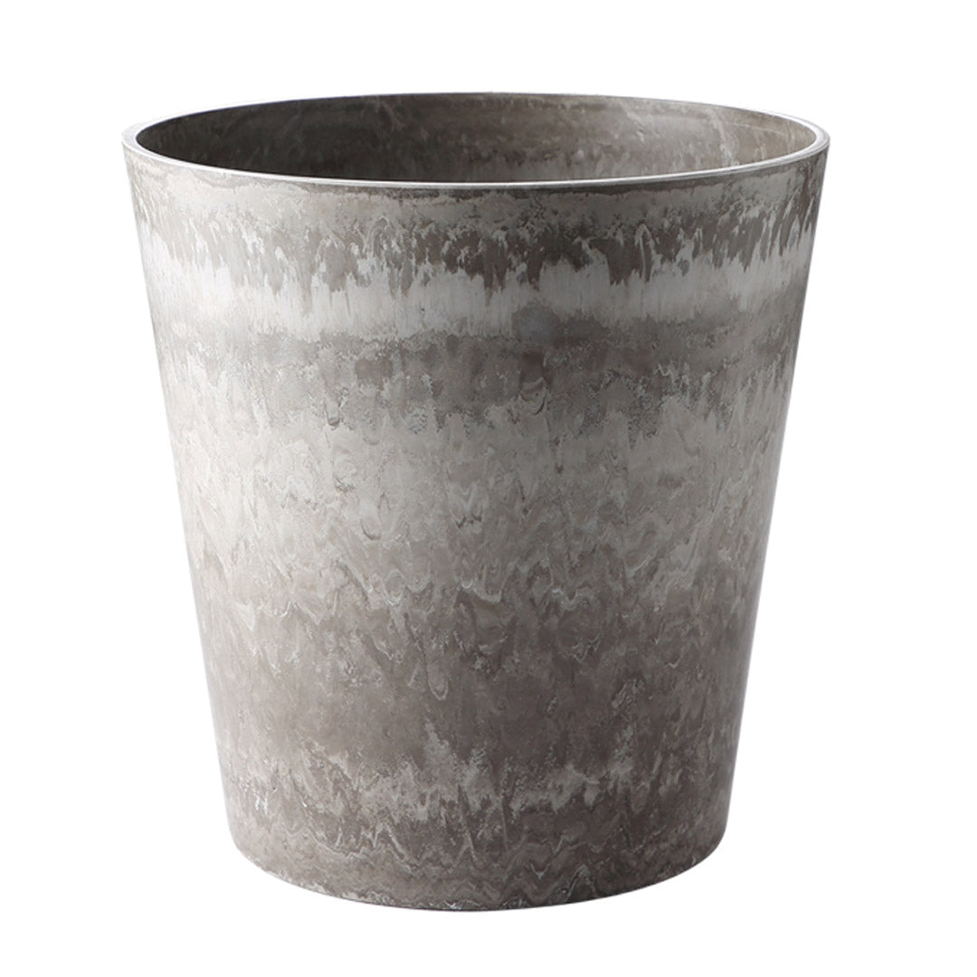 SOGA 37cm Rock Grey Round Resin Tapered Plant Flower Pot in Cement Pattern Planter Cachepot for Indoor Home Office $ 88.90