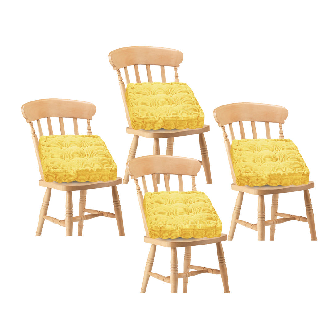 SOGA 4X Yellow Square Cushion Soft Leaning Plush Backrest Throw Seat Pillow Home Office Decor $ 118.50