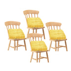 SOGA 4X Yellow Square Cushion Soft Leaning Plush Backrest Throw Seat Pillow Home Office Decor $ 118.50