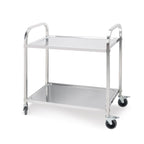 SOGA 2 Tier Stainless Steel Kitchen Dining Food Cart Trolley Utility Size 95x50x95cm Large $ 243.50