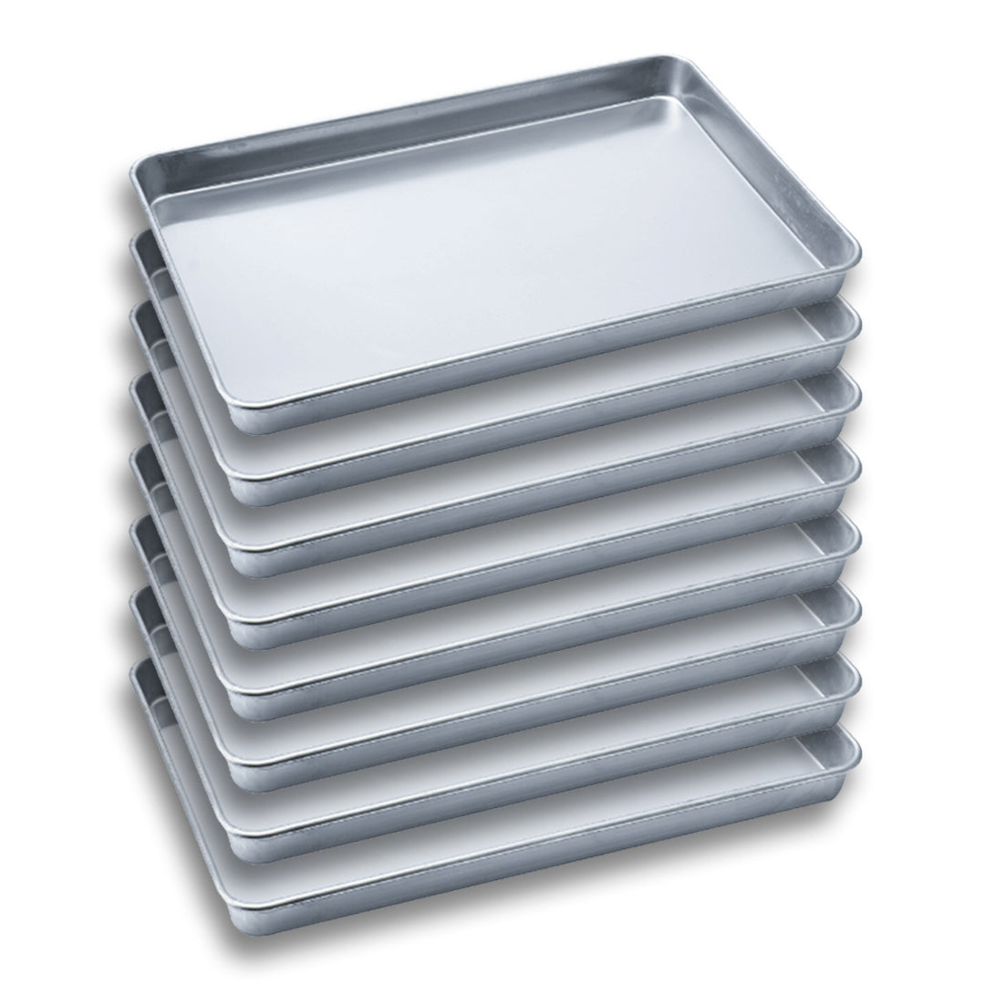 SOGA 8X Aluminium Oven Baking Pan Cooking Tray for Bakers Gastronorm 60*40*5cm $ 166.90