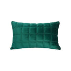 SOGA 30cm Green Velvet Quilted Grid Pattern Decorative Throw Pillow $ 61