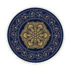 SOGA 90cm Area Rug Turquoise and Grey Abstract Art Painting Teal Anti-slip Doormat Home Decor $ 55.50