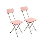 SOGA Pink Foldable Chair Space Saving Lightweight Portable Stylish Seat Home Decor Set of 2 $ 91.50