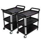 SOGA 2x 3 Tier Food Trolley Food Waste Cart Food Utility Mechanic Kitchen Large $ 471.90