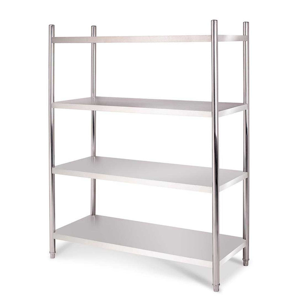 SOGA Stainless Steel 4 Tier Kitchen Shelving Unit Display Shelf Home Office 150CM $ 577.90