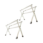 SOGA 2X 2.0m Portable Standing Clothes Drying Rack Foldable Space-Saving Laundry Holder 3 Poles $ 237.50