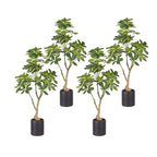 SOGA 4x 80cm Artificial Schefflera Tree – Realistic Indoor Greenery $ 379.90