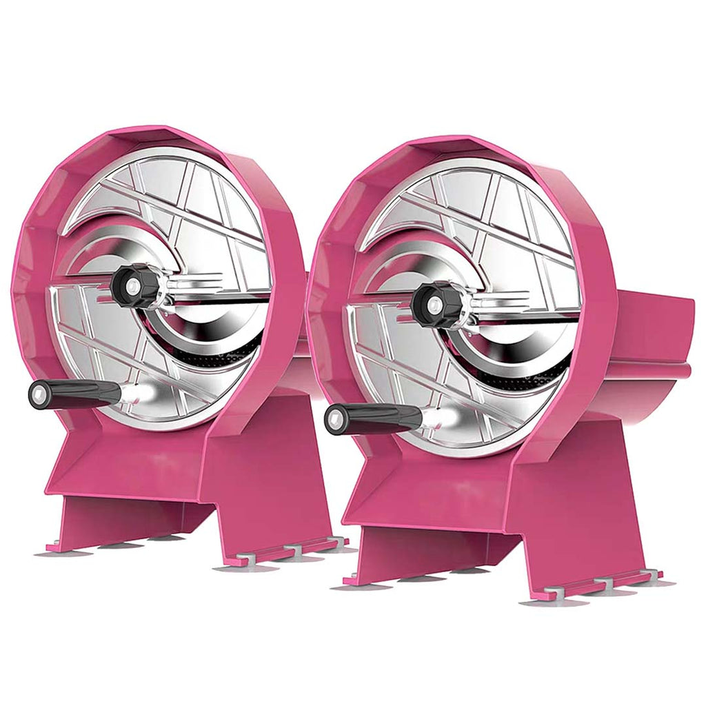SOGA 2X Commercial Manual Vegetable Fruit Slicer Kitchen Cutter Machine Pink $ 280.90