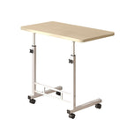 SOGA 40x80cm White Maple Bedside Table Movable Bedroom Desk Student Computer Table $ 74.50