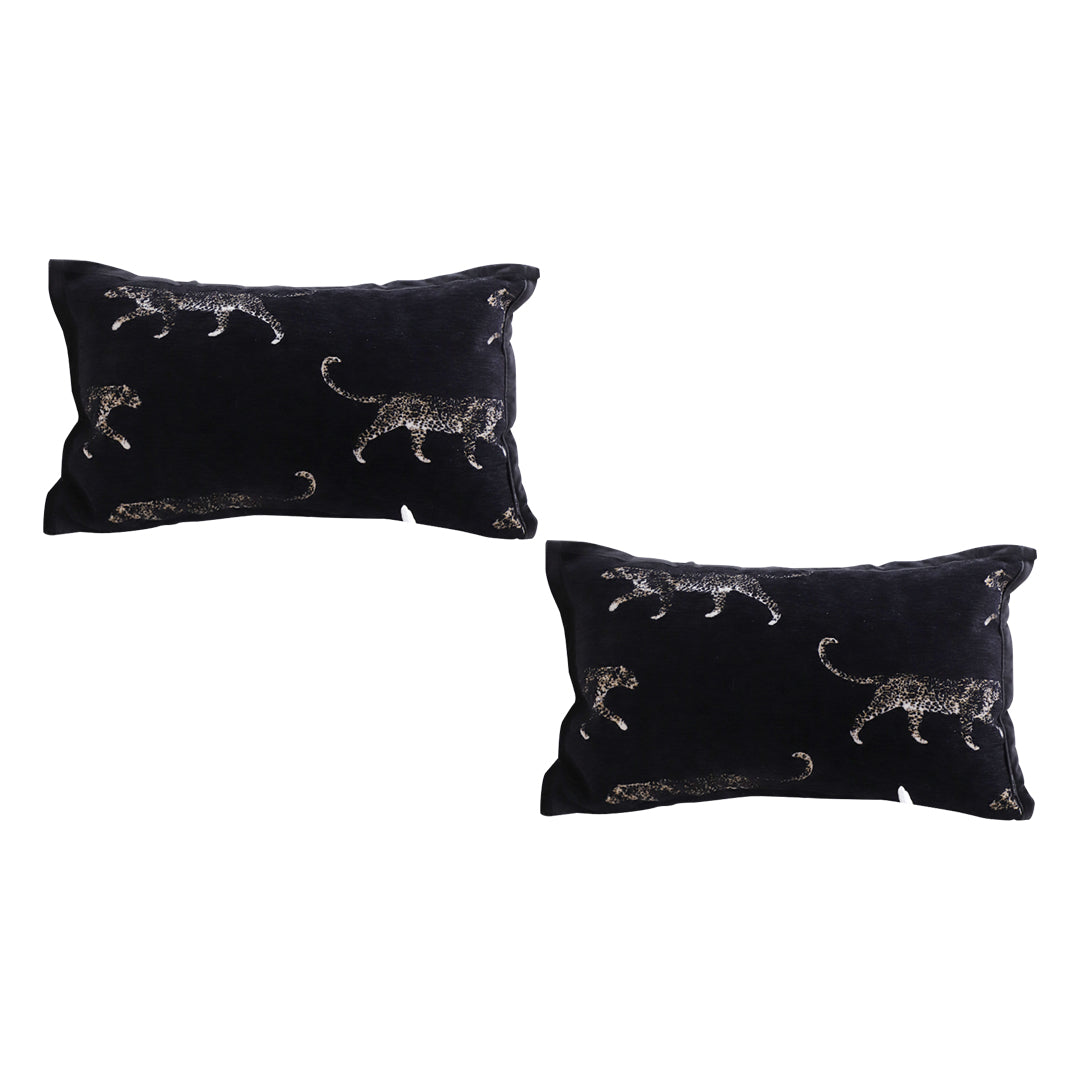 SOGA 2X 35cm Black Throw Pillow Elegant Decorative Cushion Living Room Modern Home Decor $ 129.50
