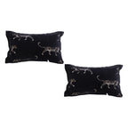 SOGA 2X 35cm Black Throw Pillow Elegant Decorative Cushion Living Room Modern Home Decor $ 129.50