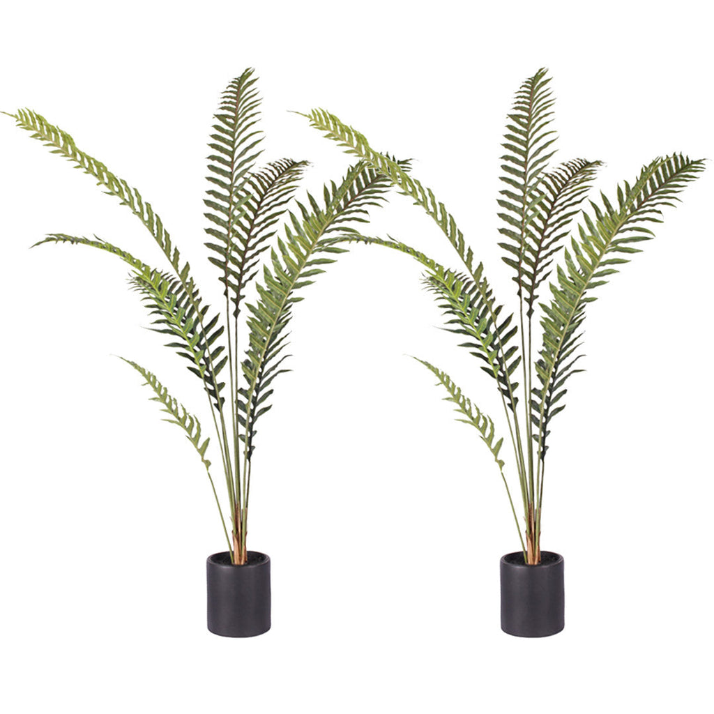 SOGA 2X 180cm Artificial Green Rogue Hares Foot Fern Tree Fake Tropical Indoor Plant Home Office Decor $ 323.50
