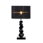 SOGA 55cm Black Table Lamp with Dark Shade LED Desk Lamp