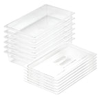 SOGA 100mm Clear Gastronorm GN Pan 1/1 Food Tray Storage Bundle of 6 with Lid $ 335.50