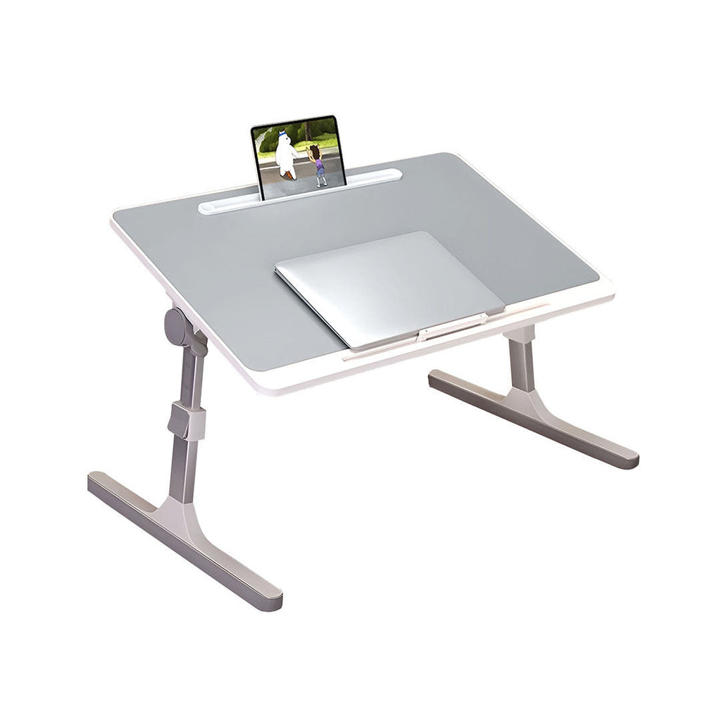 SOGA 60X40cm Grey Small Laptop Bed Portable Foldable Study Table Adjustable $ 81.50