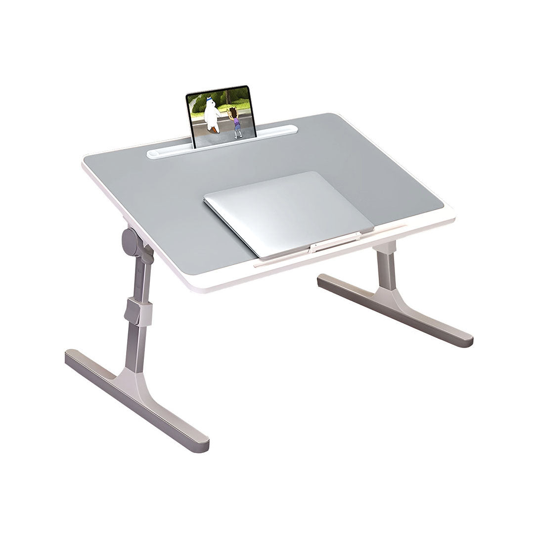 SOGA 60X40cm Grey Small Laptop Bed Portable Foldable Study Table Adjustable $ 81.50