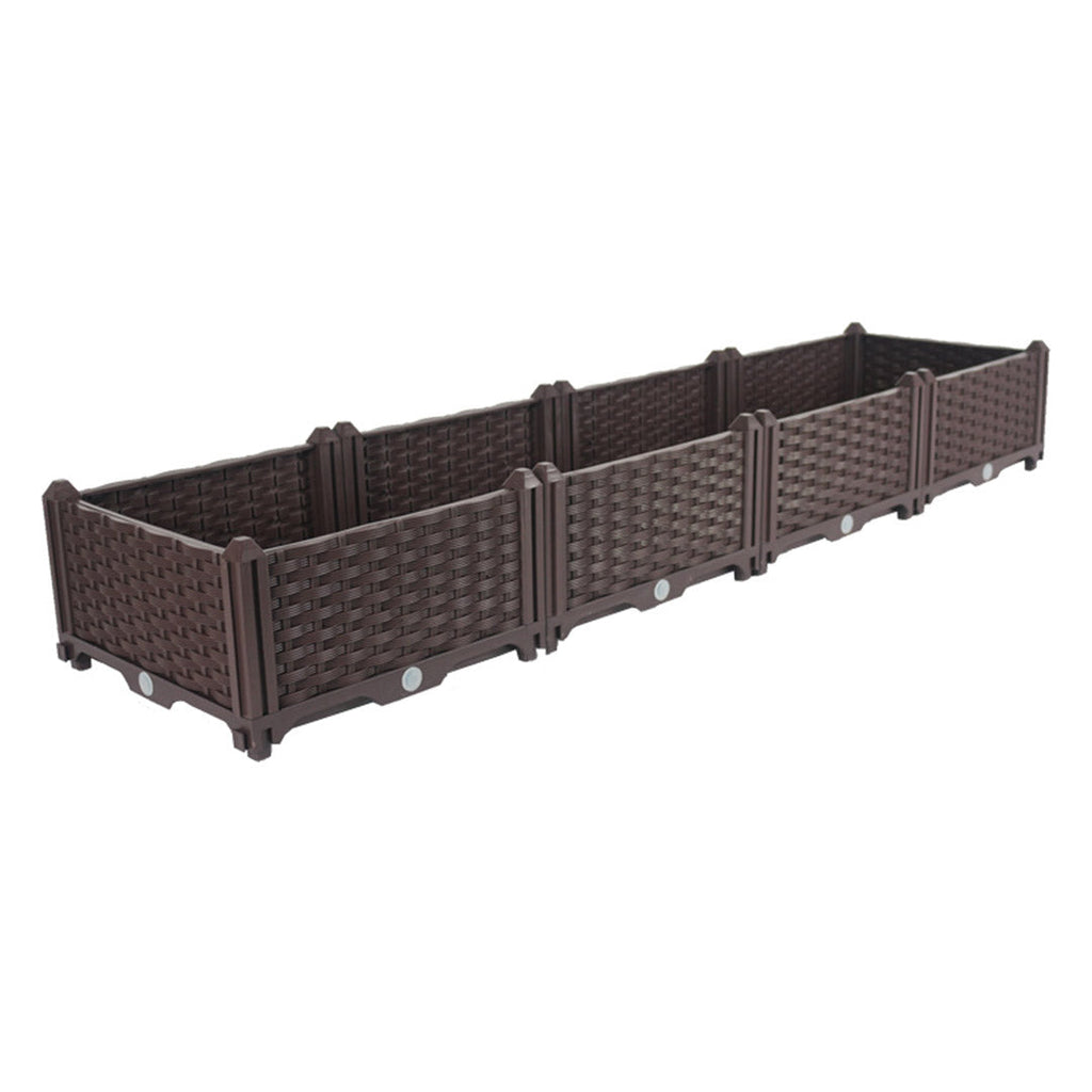 SOGA 160cm Raised Planter Box Vegetable Herb Flower Outdoor Plastic Plants Garden Bed $ 99.90