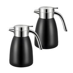 SOGA 2X 1.8L Stainless Steel Water Bottle Insulated Vacuum Flask Water Coffee Jug Thermal Black $ 118.50