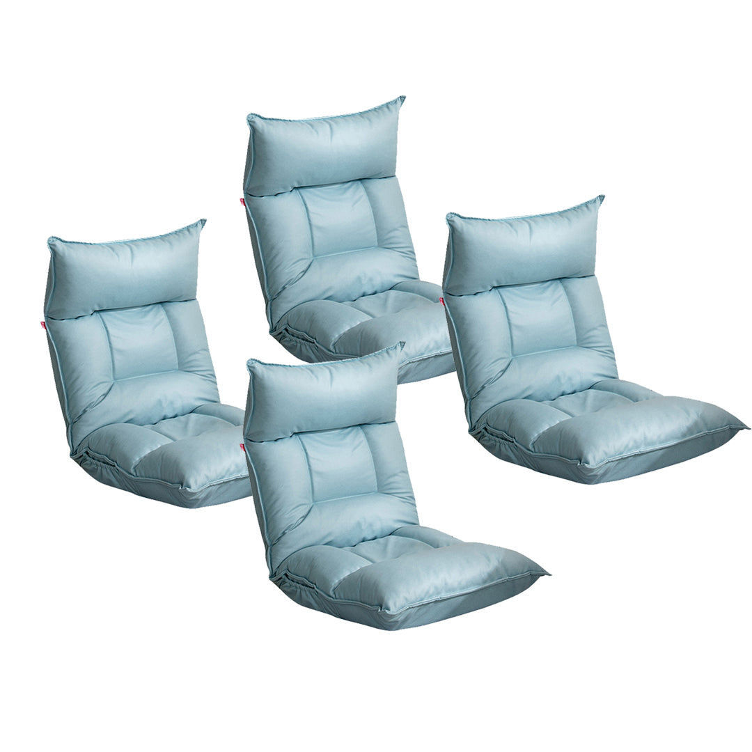 SOGA 4X Blue Lounge Recliner Lazy Sofa Bed Tatami Cushion Collapsible Backrest Seat Home Office Decor $ 573.90