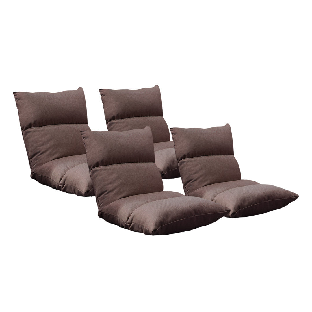 SOGA 4X Lounge Floor Recliner Adjustable Lazy Sofa Bed Folding Game Chair Coffee $ 358.90