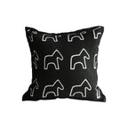SOGA 45cm Throw Pillow Black Teddy Fleece Square Pony Design Decorative Cushion for Living Room $ 46.90