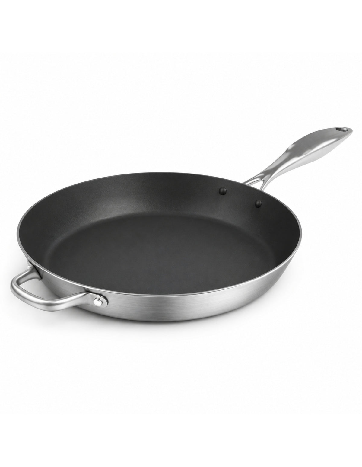 SOGA Stainless Steel Non-Stick Induction Fry Pan 34cm