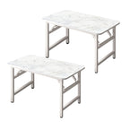 SOGA 2X 120x60x75cm White Foldable Computer Study Table Easy Assembly Desk No Chair $ 280.90