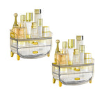 SOGA 2X 3 Tier Transparent Multifunctional Countertop Cosmetic Storage Makeup Skincare Holder Jewelry Cabinet Bathroom Desk Drawer Vanity Organiser $ 112.50